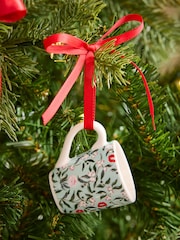 Cath Kidston Set of 3 Red/Green Mug Decorations - Image 4 of 5