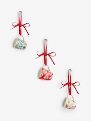 Cath Kidston Set of 3 Red/Green Mug Decorations - Image 5 of 5