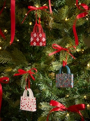 Cath Kidston Set of 3 Red/Green Handbag Decorations - Image 1 of 5