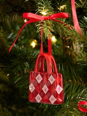Cath Kidston Set of 3 Red/Green Handbag Decorations - Image 2 of 5