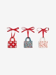 Cath Kidston Set of 3 Red/Green Handbag Decorations - Image 5 of 5
