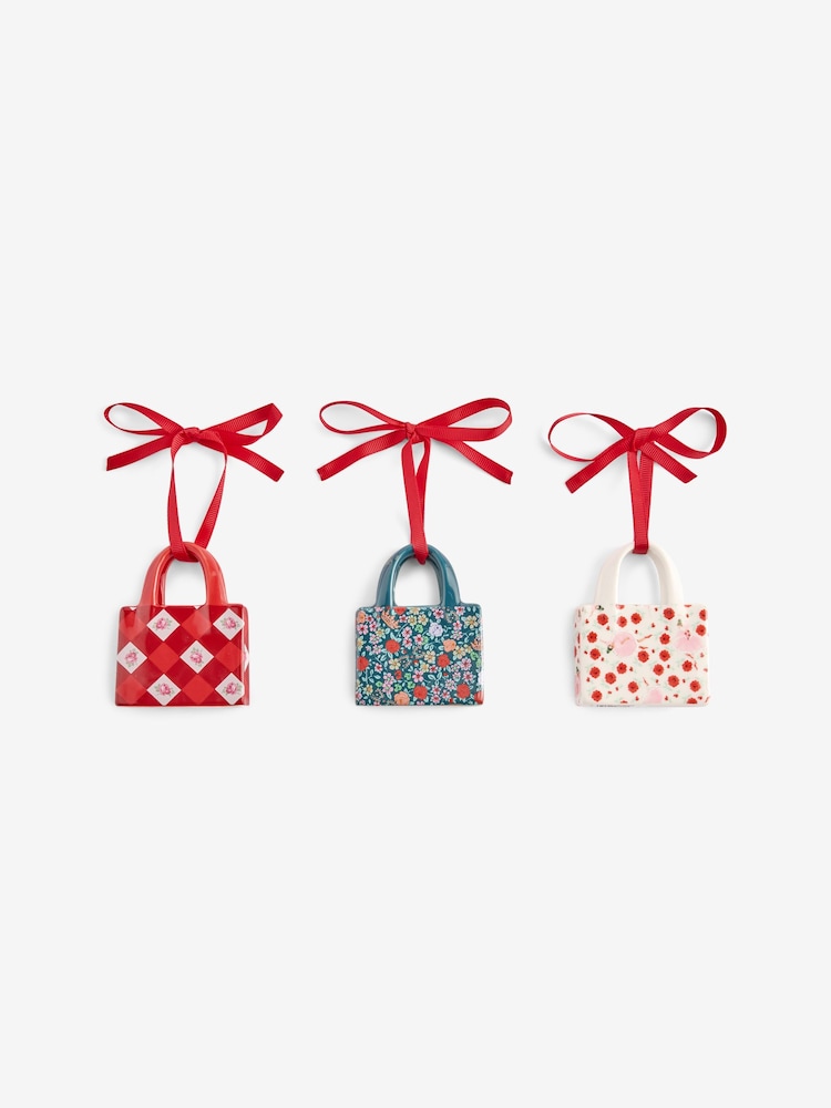 Cath Kidston Set of 3 Red/Green Handbag Decorations - Image 5 of 5