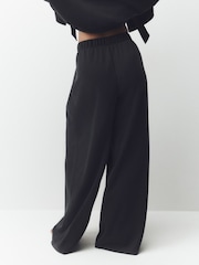 Black Studio Wide Leg Jogger Trousers - Image 3 of 4