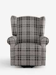 Smart Woven Check Grey Sherlock Recliner Chair - Image 10 of 15