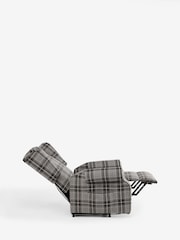 Smart Woven Check Grey Sherlock Recliner Chair - Image 11 of 15