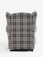 Smart Woven Check Grey Sherlock Recliner Chair - Image 13 of 15