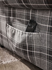 Smart Woven Check Grey Sherlock Recliner Chair - Image 6 of 15