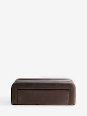 Opulent Chenille Mink Brown Stella Storage Drawer Coffee Table - Image 4 of 8