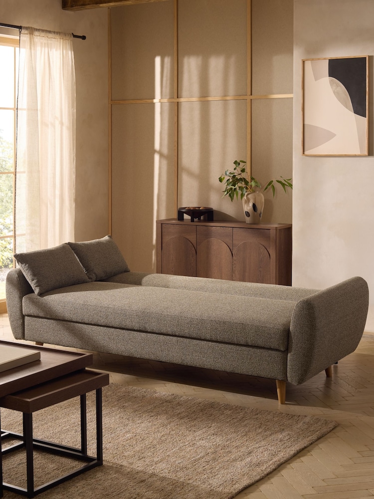 Chunky Marl Olive Green Wilson Double Sofa Bed - Image 2 of 15
