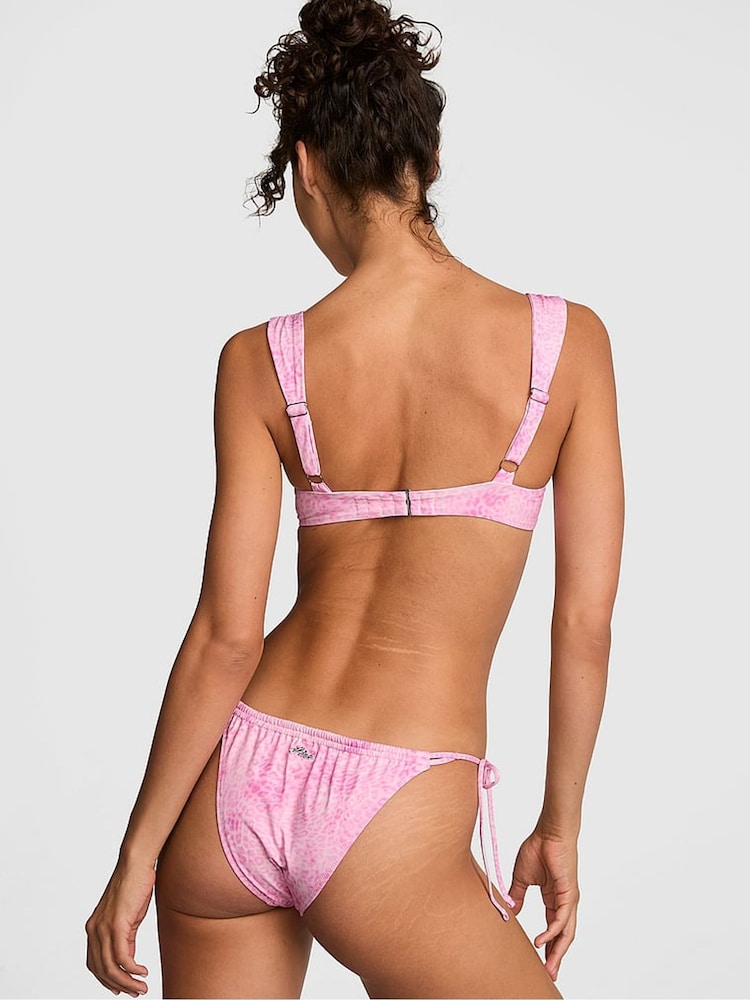 Victoria's Secret Pink Pink Leopard Push Up Bikini Top - Image 2 of 2