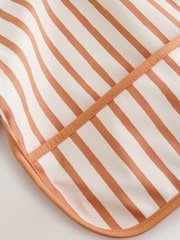 Rust stripe Weaning And Feeding Sleeved Bib - Image 6 of 8
