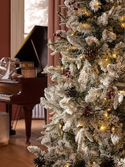 Laura Ashley Green 6ft Pre Lit Frosted Christmas Tree - Image 3 of 6