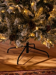 Laura Ashley Green 6ft Pre Lit Frosted Christmas Tree - Image 4 of 6