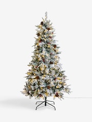 Laura Ashley Green 6ft Pre Lit Frosted Christmas Tree - Image 5 of 6
