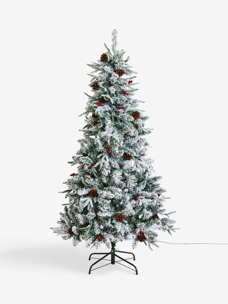 Laura Ashley Green 6ft Pre Lit Frosted Christmas Tree - Image 6 of 6 Laura Ashley Green 6ft Pre Lit Frosted Christmas Tree - Image 6 of 6