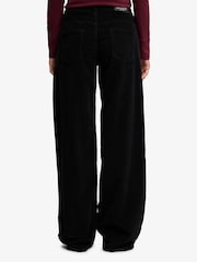 Superdry Black Mid Baggy Mini Cord Trousers - Image 5 of 7