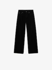 Superdry Black Mid Baggy Mini Cord Trousers - Image 7 of 7