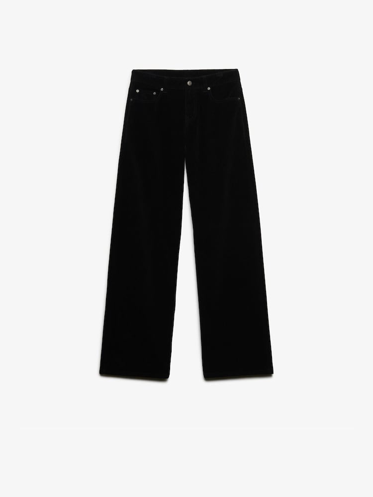 Superdry Black Mid Baggy Mini Cord Trousers - Image 7 of 7