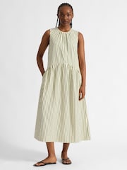 Albaray Green Iconic Stripe Sleeveless Dress - Image 1 of 5