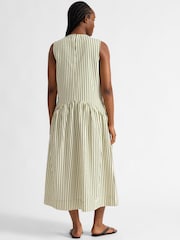 Albaray Green Iconic Stripe Sleeveless Dress - Image 2 of 5