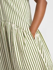 Albaray Green Iconic Stripe Sleeveless Dress - Image 3 of 5