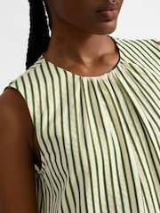 Albaray Green Iconic Stripe Sleeveless Dress - Image 4 of 5