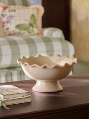 Cath Kidston Pink/Cream Footed Bowl - Image 2 of 5
