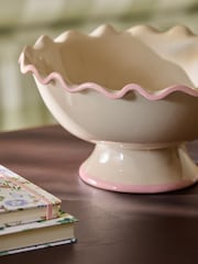 Cath Kidston Pink/Cream Footed Bowl - Image 3 of 5