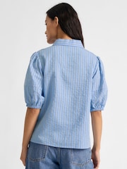 Blue Stripe Short Sleeve Shirt - Image 2 of 4