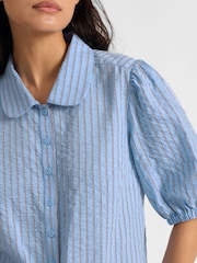 Blue Stripe Short Sleeve Shirt - Image 3 of 4