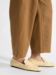 Albaray Brown Cotton Barrel Trousers - Image 4 of 5