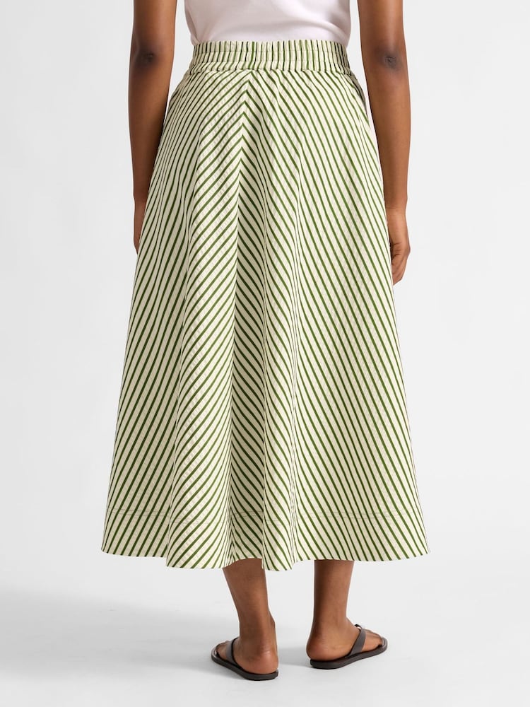 Green Stripe Skirt - Image 2 of 5