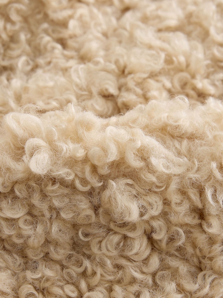 Neutral Curly Faux Fur Gilet (3-16yrs) - Image 9 of 9 Neutral Curly Faux Fur Gilet (3-16yrs) - Image 9 of 9