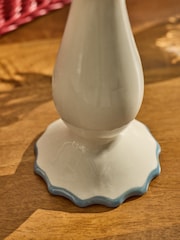 Cath Kidston Cream/Blue Taper Candle Holder - Image 3 of 4