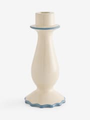 Cath Kidston Cream/Blue Taper Candle Holder - Image 4 of 4