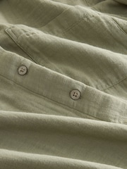 Khaki Green Long Sleeve Doublecloth Shirt - Image 2 of 3