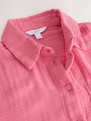 Pink Long Sleeve Doublecloth Shirt - Image 2 of 3