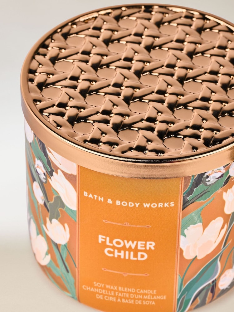 Bath & Body Works Flower Child 3 Wick Candle 411g - Image 2 of 3