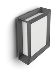 Philips Black LED Karp Outdoor Wall Lantern - Image 4 of 4