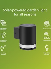 Philips Black LED Fyce Outdoor Solar Wall Light - Image 2 of 6