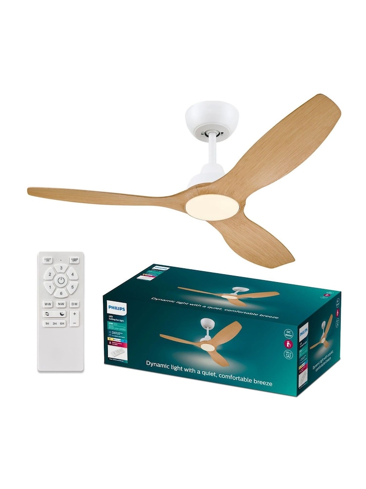 Philips Wood LED Olas 52' Ceiling Fan Light - Image 6 of 6 Philips Wood LED Olas 52' Ceiling Fan Light - Image 6 of 6