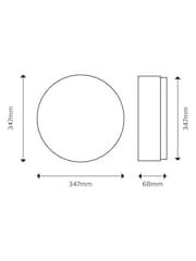 Philips Silver LED Spray 17W 27K Bathroom Light - Image 4 of 4