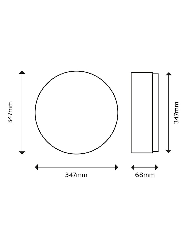 Philips Silver LED Spray 17W 27K Bathroom Light - Image 4 of 4