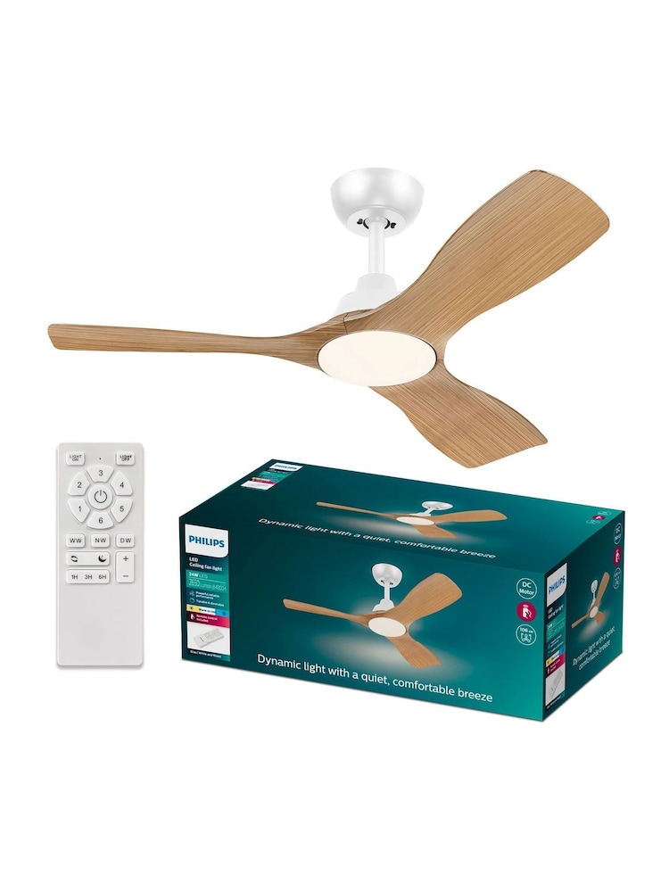 Philips Wood LED Olas 42' Ceiling Fan Light - Image 6 of 6
