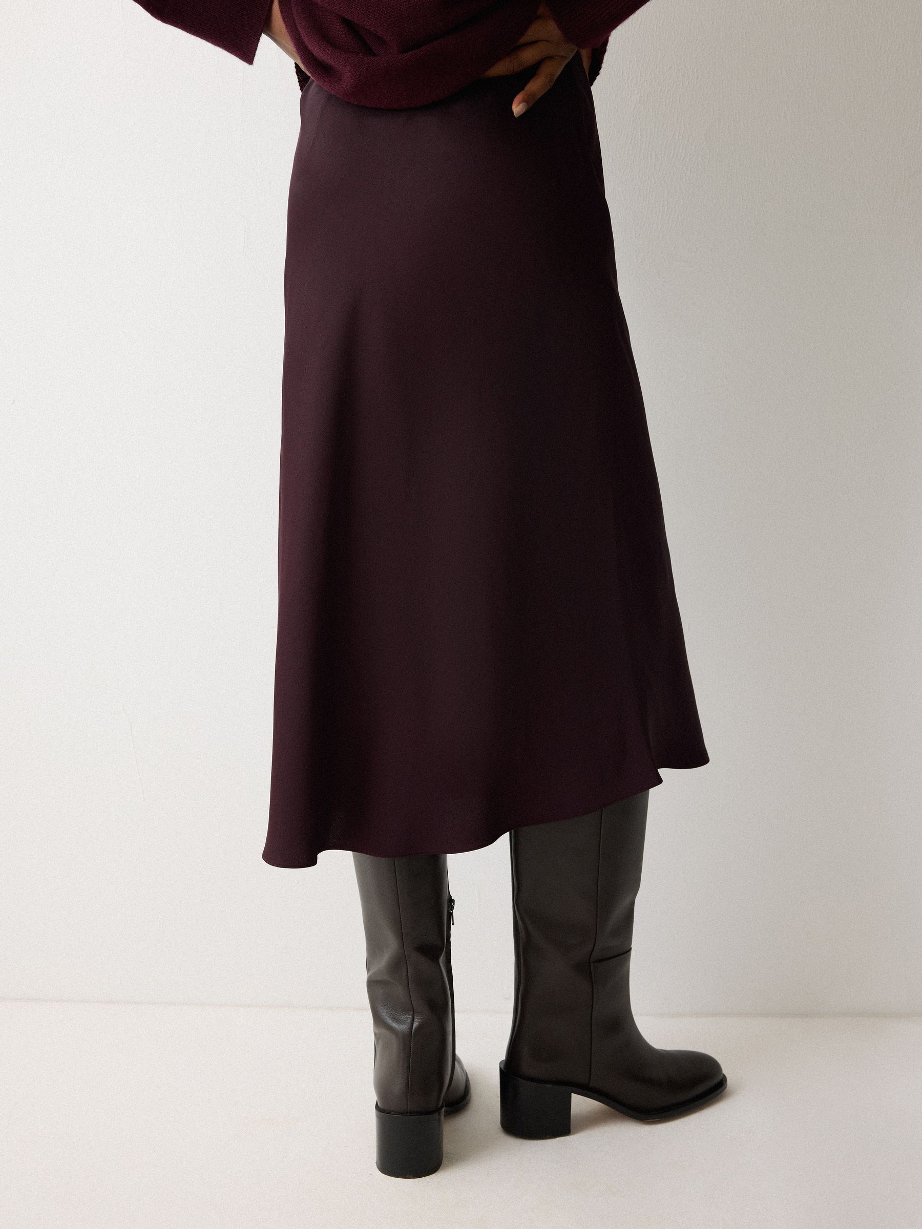 Buy Jigsaw Purple Satin Bias Midi Skirt from Next USA