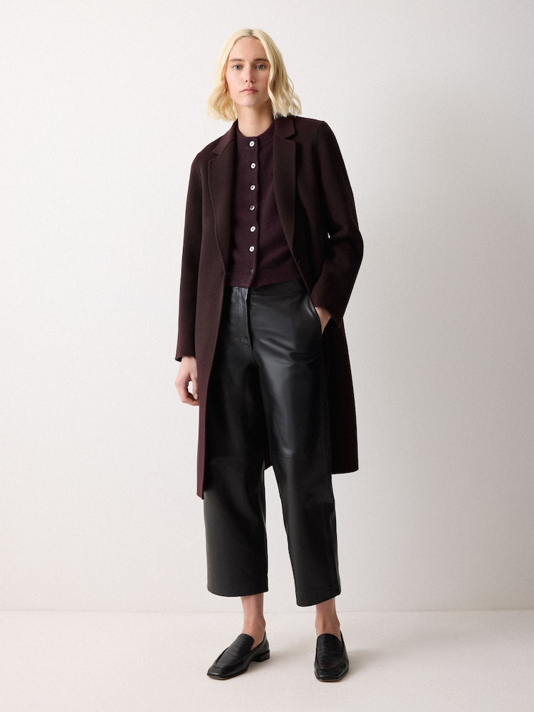 Jigsaw Purple Wool Cashmere Blend Waistcoat - Image 5 of 5