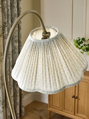 Laura Ashley Brass Willowbrook Pleated Shade Floor Light - Image 3 of 6