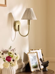 Laura Ashley Brass Willowbrook Wall Light - Image 1 of 6