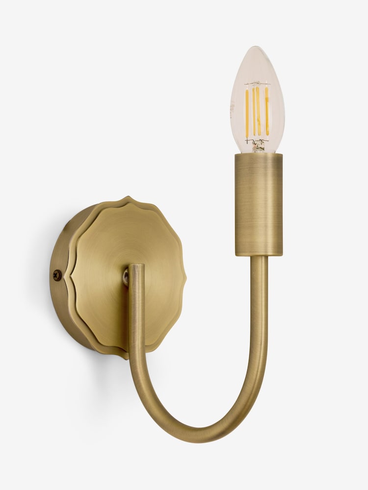 Laura Ashley Brass Willowbrook Wall Light - Image 6 of 6 Laura Ashley Brass Willowbrook Wall Light - Image 6 of 6