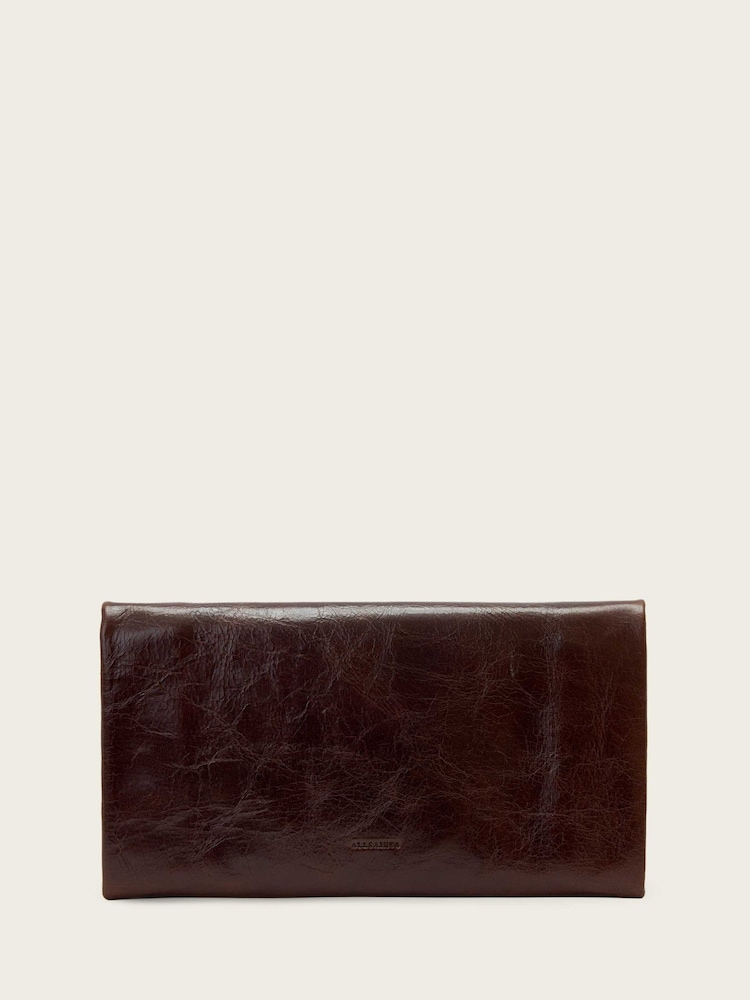 AllSaints Brown Harluna Clutch - Image 1 of 6